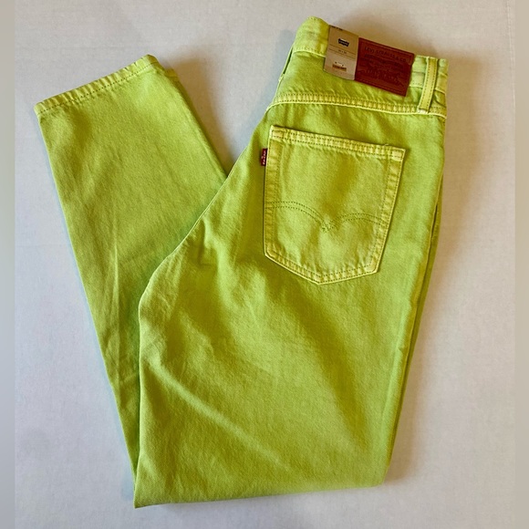 Levi's Denim - Levi’s 80s Mom Jeans Bright Green NWT